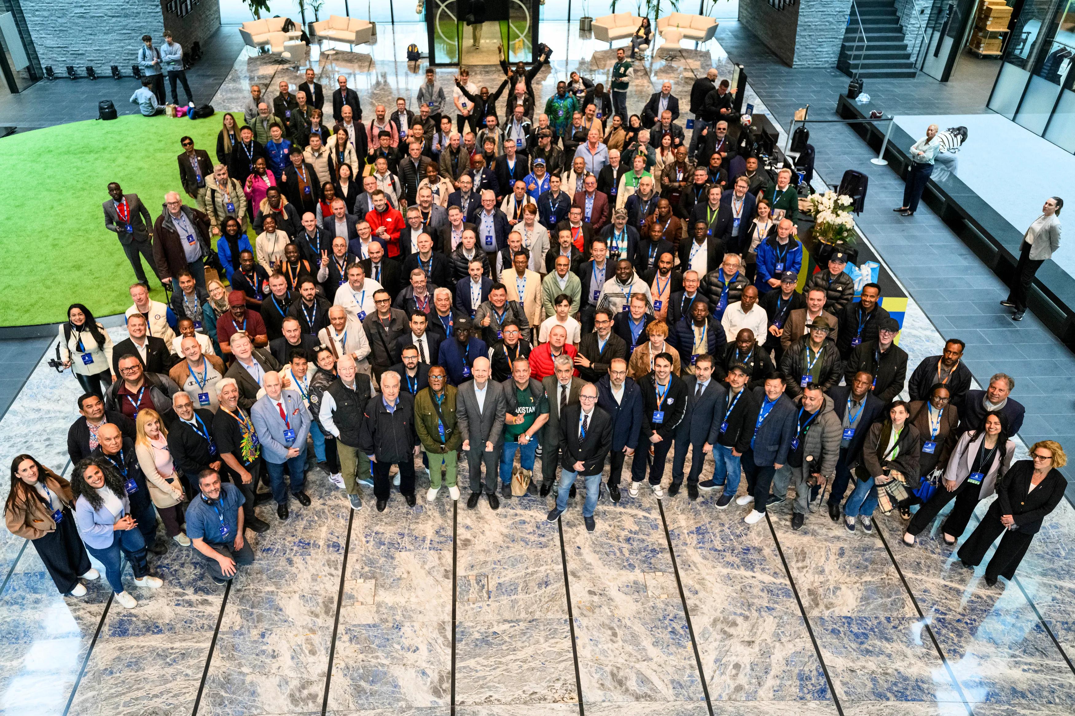 ZURICH, SWITZERLAND - APRIL 09: AIPS visit the Home of FIFA prior to the AIPS Congress 2026 on April 10, 2026 in Zurich, Switzerland. (Photo by Marcio Machado/FIFA)